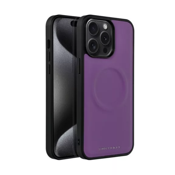 Roar Morning Magsafe Apple iPhone  15 Pro Max eco bőr tok, lila