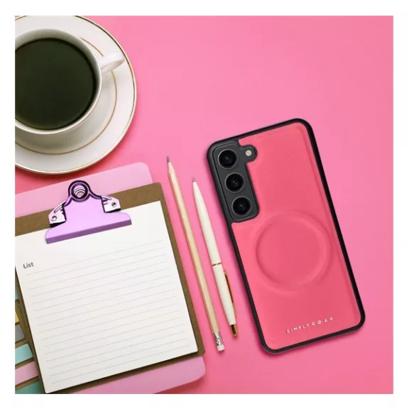 Roar Morning Magsafe Samsung Galaxy A14  eco bőr tok, rózsaszín