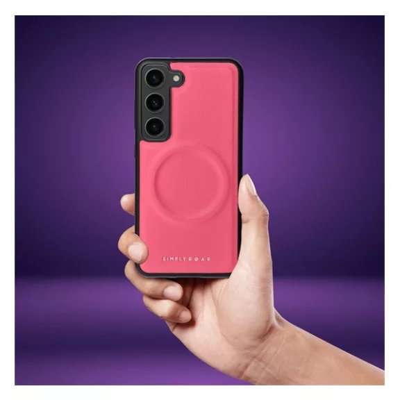 Roar Morning Magsafe Samsung Galaxy A14  eco bőr tok, rózsaszín