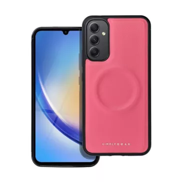   Roar Morning Magsafe Samsung Galaxy A34  eco bőr tok, rózsaszín