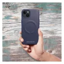 Roar Leather Magsafe iPhone 15 Plus eco bőr tok, kék