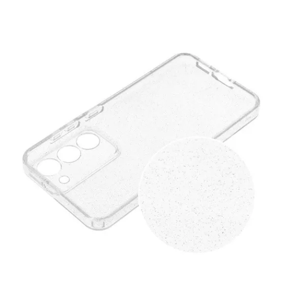 Clear 2mm Samsung Galaxy A33 5G csillámos tok, átlátszó