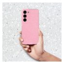 Clear 2mm Samsung Galaxy A25 5G csillámos tok, rózsaszín