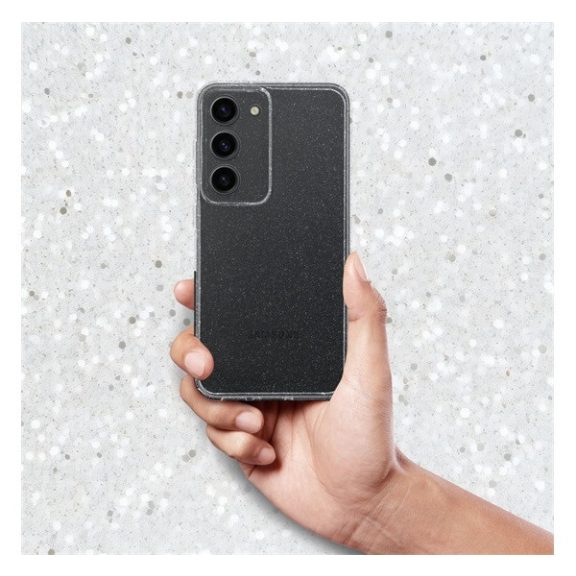 Clear 2mm Samsung Galaxy A35 5G csillámos tok, átlátszó