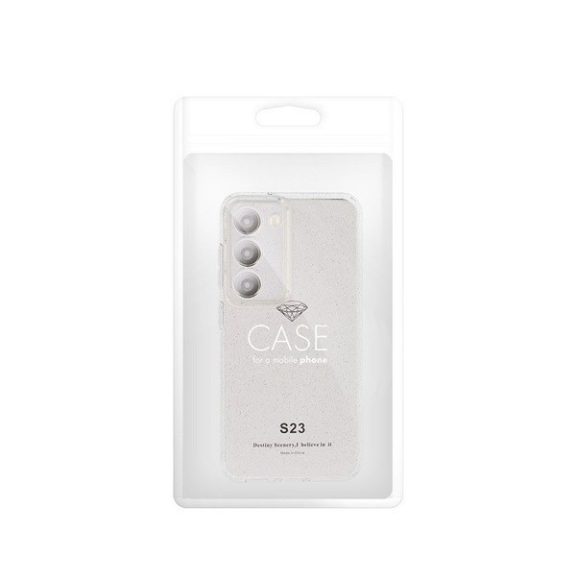 Clear 2mm Samsung Galaxy A35 5G csillámos tok, átlátszó