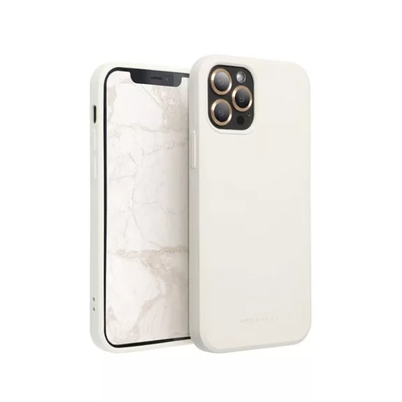 Roar Space iPhone 15 Pro szilikon tok, törtfehér