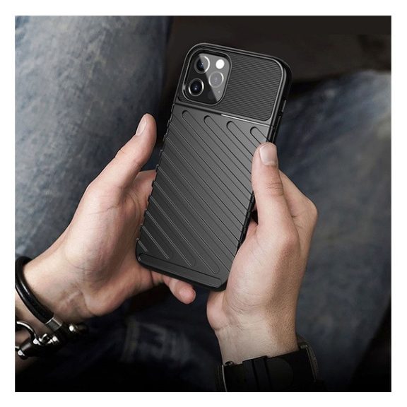 Forcell Thunder Samsung Galaxy A34 5G tok, fekete