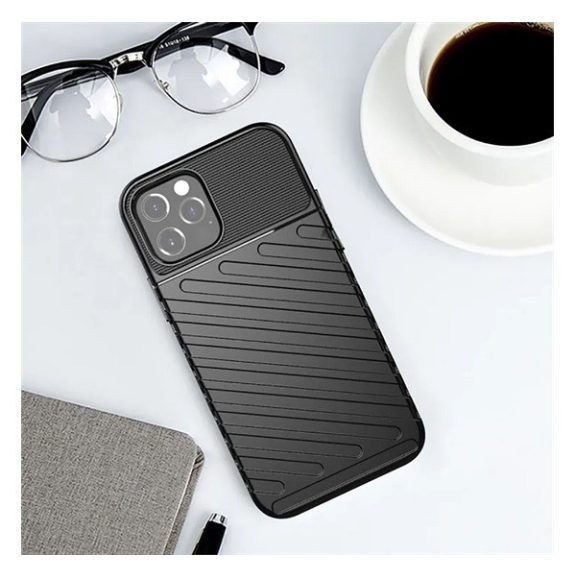 Forcell Thunder Samsung Galaxy A34 5G tok, fekete