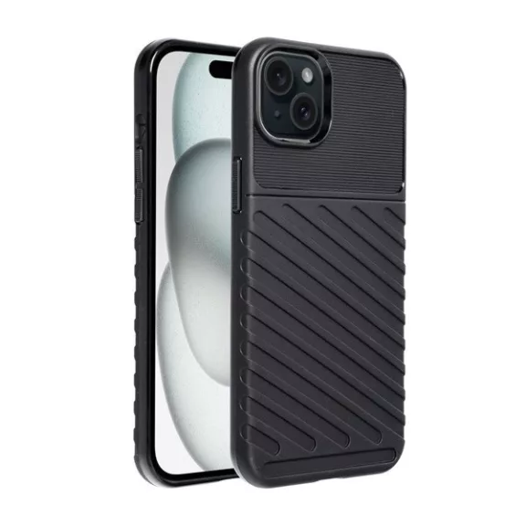 Forcell Thunder Apple iPhone 15 Plus tok, fekete