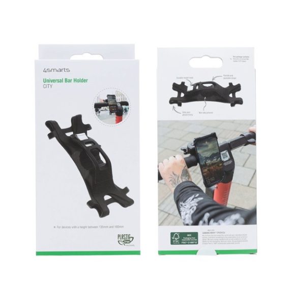 4smarts City biciklis tartó, fekete