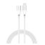 4smarts Extension USB / USB-C töltő- és adatkábel, 60W, 1.5m, fehér
