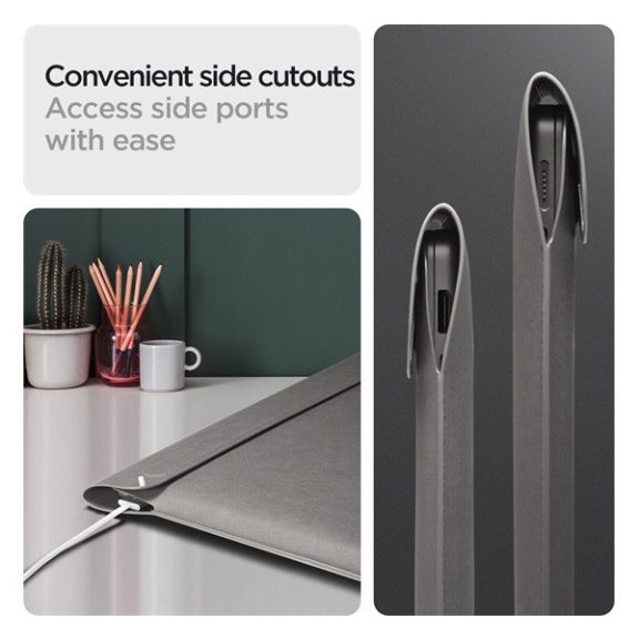 Spigen Valentinus Laptop Sleeve tok, 14", szürke