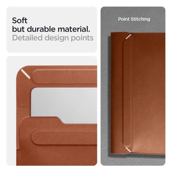 Spigen Valentinus Laptop Sleeve tok, 14", barna