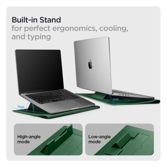 Spigen Valentinus S Laptop Sleeve tok, 16" zöld
