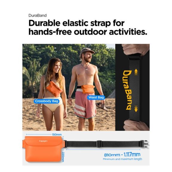 Spigen Aqua Shield A620  vízálló táska, narancssárga (2db)