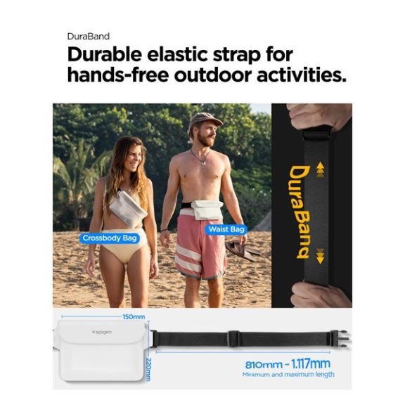 Spigen Aqua Shield A620  vízálló táska, fehér (2db)