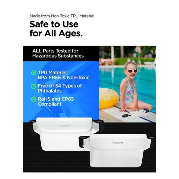 Spigen Aqua Shield A620  vízálló táska, fehér (2db)