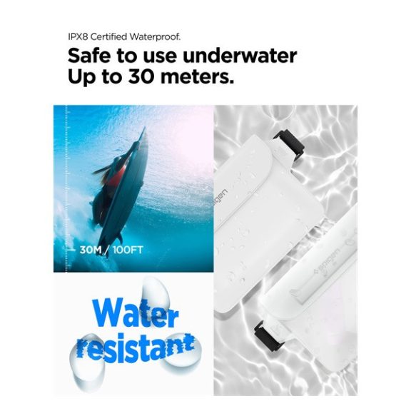 Spigen Aqua Shield A620  vízálló táska, fehér (2db)