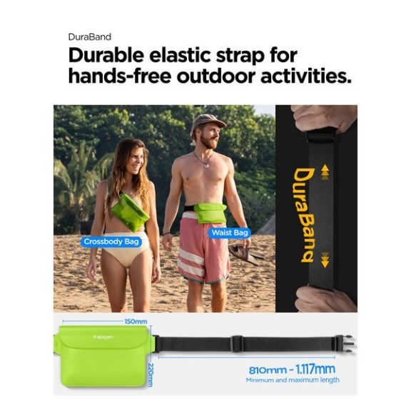 Spigen Aqua Shield A620  vízálló táska, kaktusz zöld (2db)