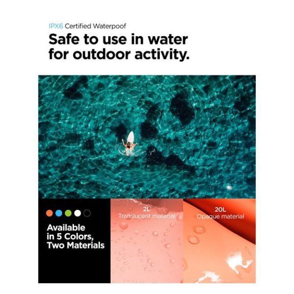Spigen Aqua Shield A630 univerzális vízálló táska, narancssárga