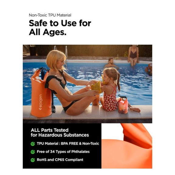 Spigen Aqua Shield A630 univerzális vízálló táska, narancssárga