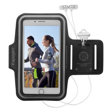   Spigen Dynamic Shield karra rögzíthető telefon tartó, karpánt 6,7" átmérőig, fekete