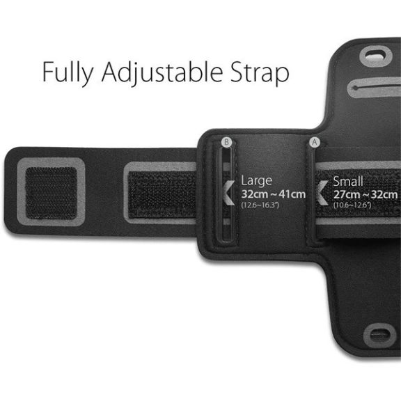 Spigen Dynamic Shield karra rögzíthető telefon tartó, karpánt 6,7" átmérőig, fekete