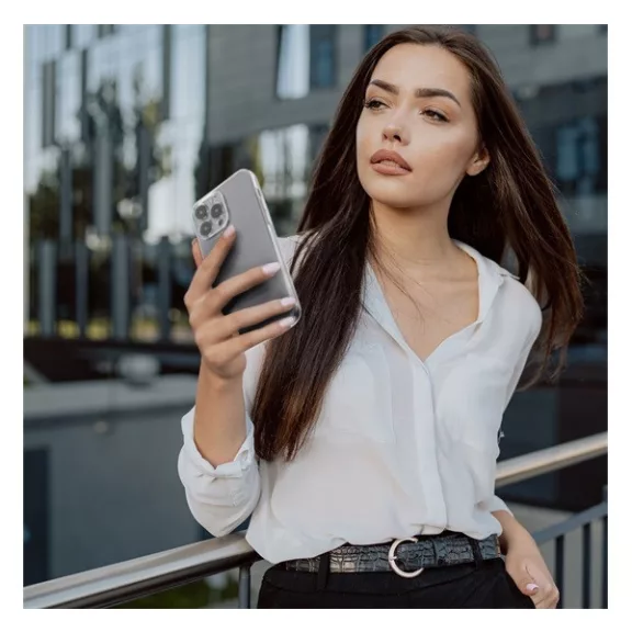 Clear 2mm Samsung Galaxy A53 5G tok, átlátszó (kamera védelemmel)