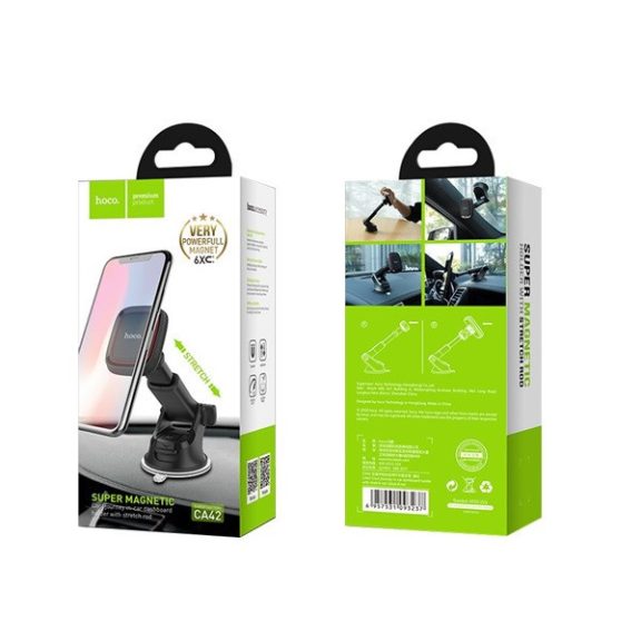 Hoco CA42 Cool Jurney mágneses autós tartó, fekete
