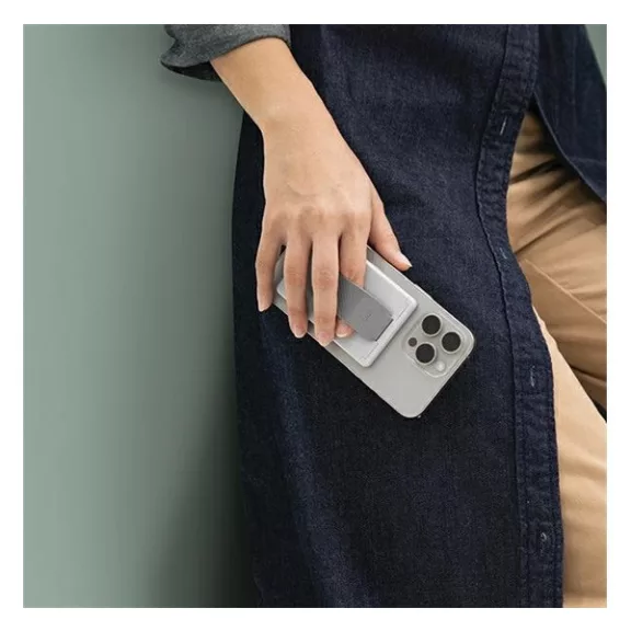 Uniq Heldro ID mágneses kártyatartó szíjjal, fekete