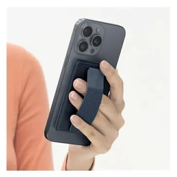 Uniq Heldro ID mágneses kártyatartó szíjjal, viharkék