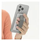 Uniq Heldro ID mágneses kártyatartó szíjjal, szürke