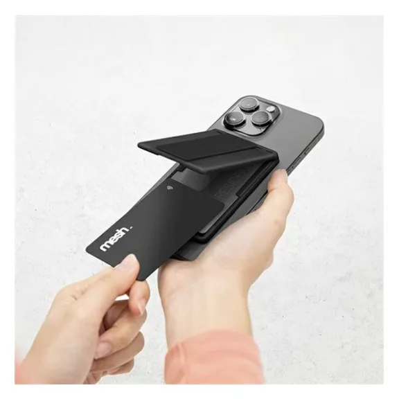 Uniq Heldro ID mágneses kártyatartó szíjjal, szürke