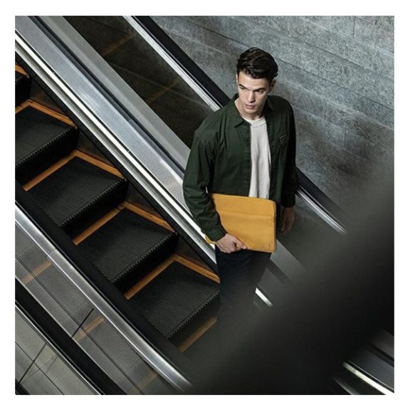 Uniq Vienna Fabric laptop tok, (max 14") zöld