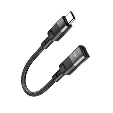 Hoco U107 USB-C - Lightning átalakító 10cm, fekete