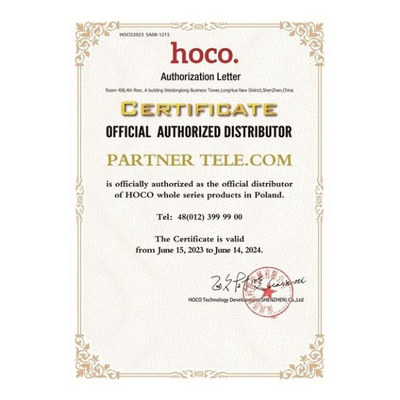 Hoco U107 USB-C - Lightning átalakító 10cm, fekete