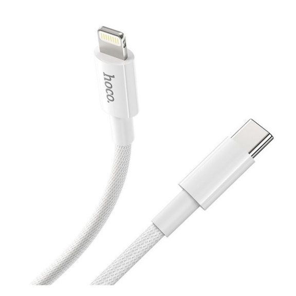 Hoco X56 USB-C / Lightning töltő- és adatkábel, 20W, 1m, fehér