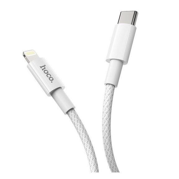 Hoco X56 USB-C / Lightning töltő- és adatkábel, 20W, 1m, fehér