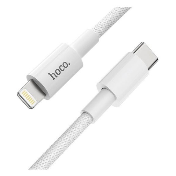 Hoco X56 USB-C / Lightning töltő- és adatkábel, 20W, 1m, fehér