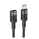 Hoco U107 USB-C hosszabbító kábel 1,2m, fekete