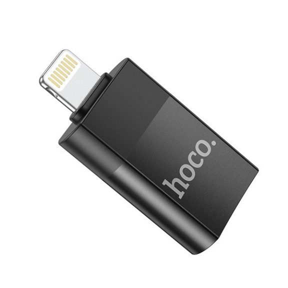 Hoco UA17 OTG adapter USB-A-Lightning, fekete