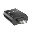 Hoco UA17 OTG adapter USB-A-Lightning, fekete