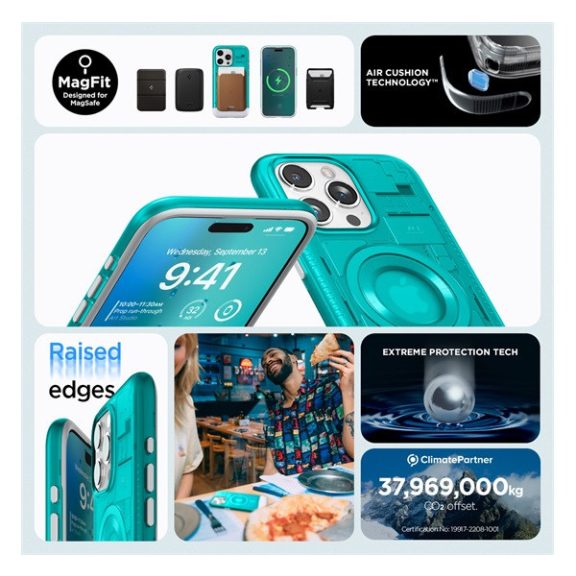 Spigen Classic C1 MagFit Apple iPhone 15 Pro tok, MagSafe, kék