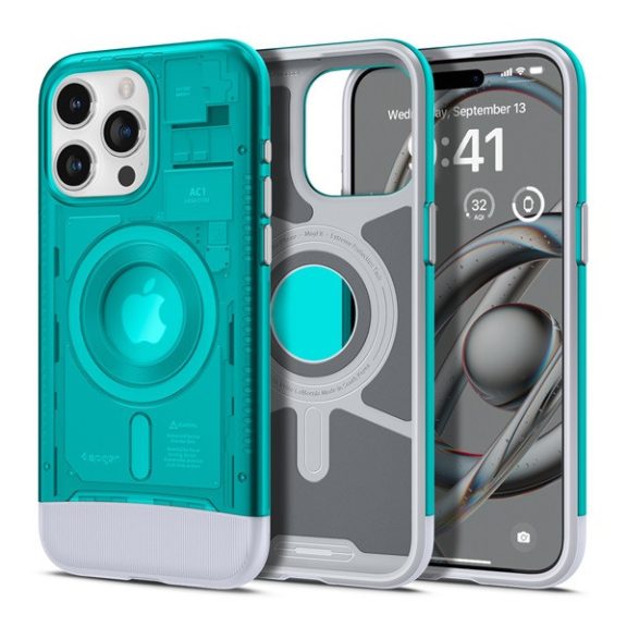 Spigen Classic C1 MagFit Apple iPhone 15 Pro tok, MagSafe, kék