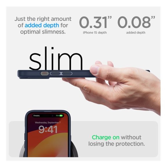 Spigen Ultra Hybrid Apple iPhone 15, sötétkék