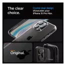 Spigen Ultra Hybrid Apple iPhone 15 Pro Max tok, Space Crystal, átlátszó-szürke, fekete-átlátszó