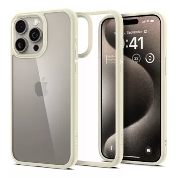Spigen Ultra Hybrid Mute Apple iPhone 15 Pro Max tok, bézs