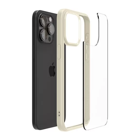 Spigen Ultra Hybrid Mute Apple iPhone 15 Pro Max tok, bézs
