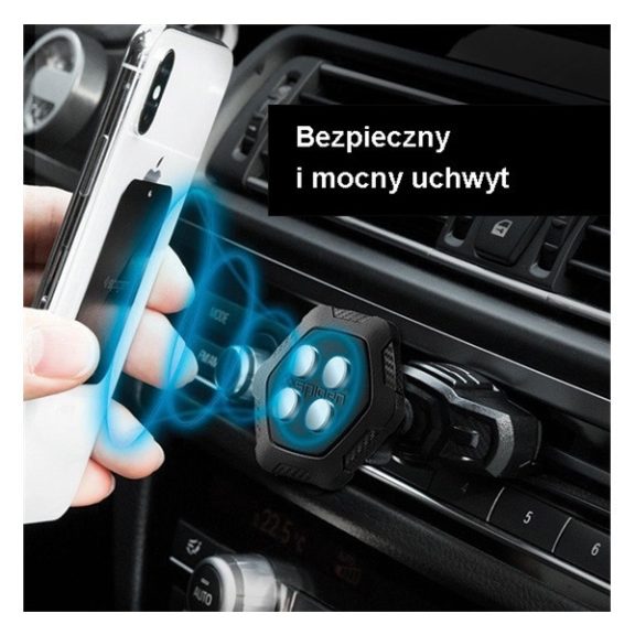 Spigen QS24 mágneses univerzális autós tartó, fekete