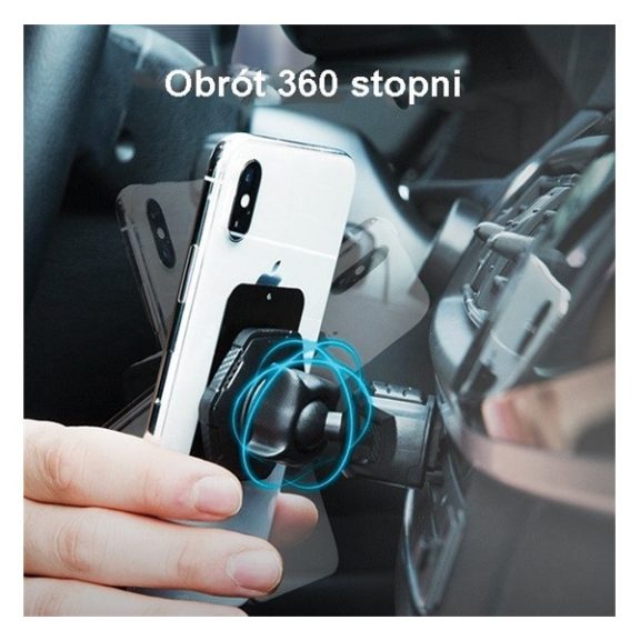 Spigen QS24 mágneses univerzális autós tartó, fekete